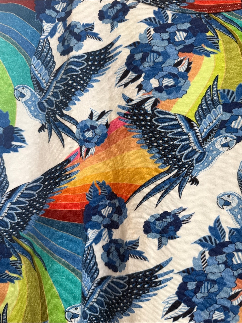 Farm Rio Anthropologie Short Sleeve Tee XL - Picture 3 of 4